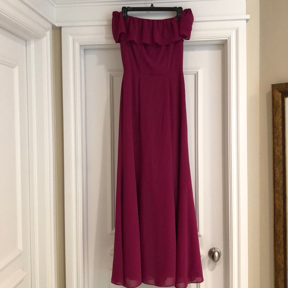 Off-the-Shoulder Long Dress